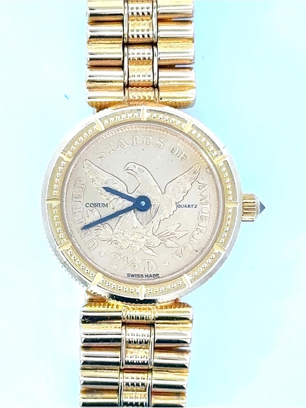 Corum Women's Gold Coin Dial Bracelet Watch - Gold